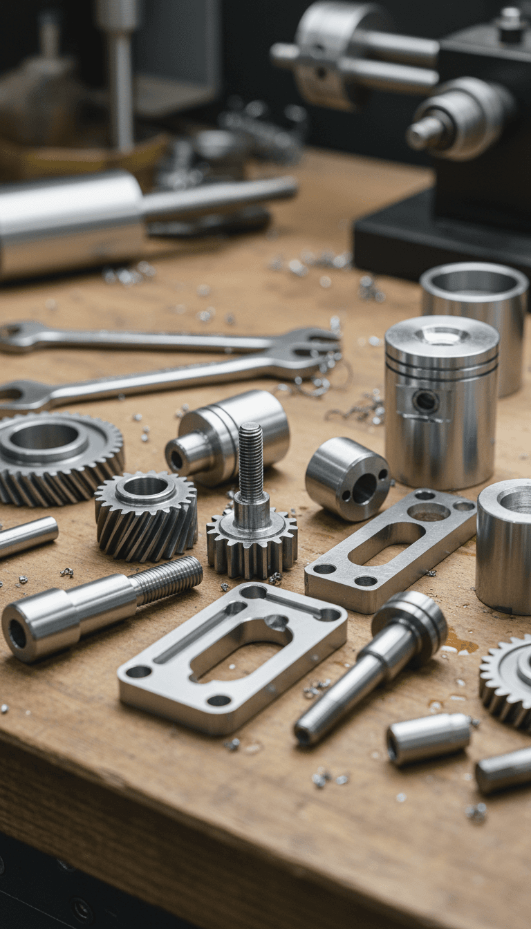Finished precision manufactured parts